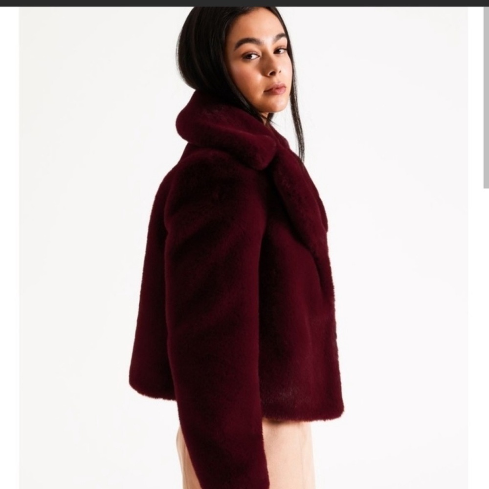 Express Cozy Faux Fur Coat